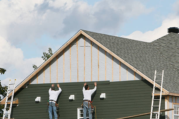 Professional Siding Contractor technician working in Billerica, MA